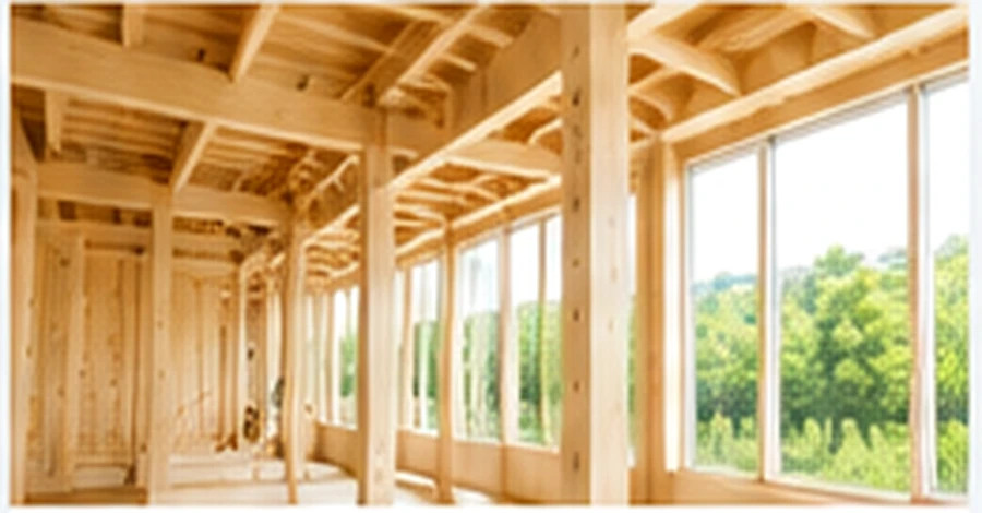 住宅用木材と構造材のイメージ